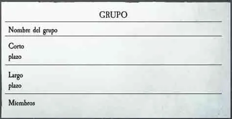 Ambiciones de Grupo Warhammer RPG