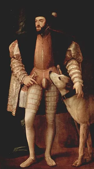 Carlos V pintado por Tiziano